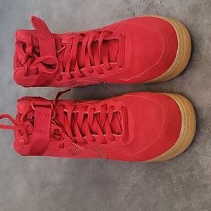 Mens Air Force 1 Hi Suede 'University Red"